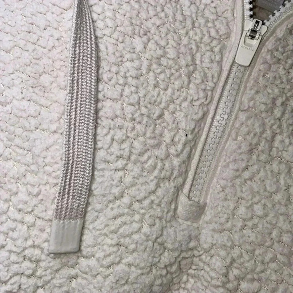Athleta Tugga Sherpa Teddy Jacket Neutral Small - Picture 4 of 6